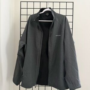 Caesars Men's Charcoal Windbreaker